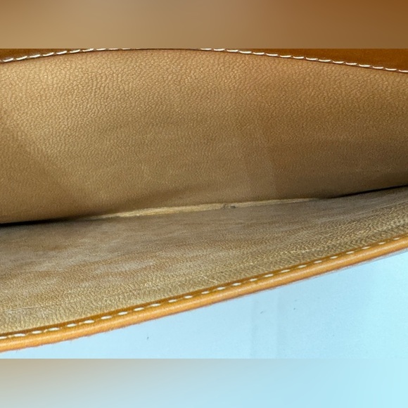 Gucci-Authentic-Vintage All Leather 2 Way Handbag Camel - Picture 9 of 13